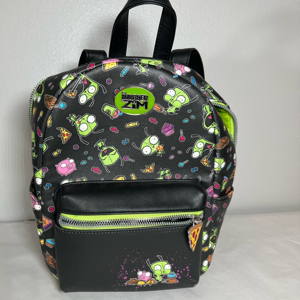 Rare Invader Zim Black Mini Backpack